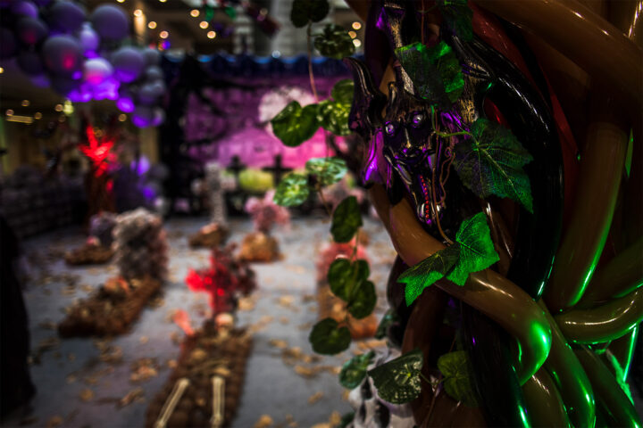 Halloween en el Centro Comercial Añaza Carrefour con El Cementerio Encantado 