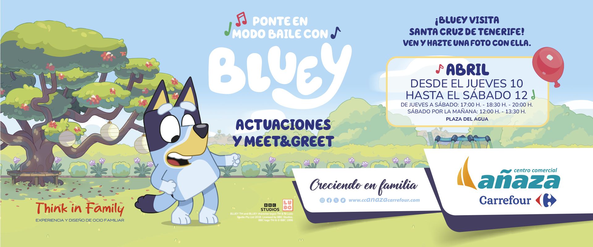 BAILA CON BLUEY CC AÑAZA CARREFOUR