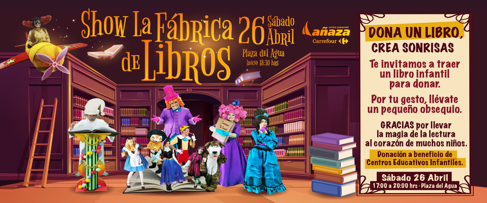 DIAS SHOW FABRICA DE LIBROS CC AÑAZA CARREFOUR