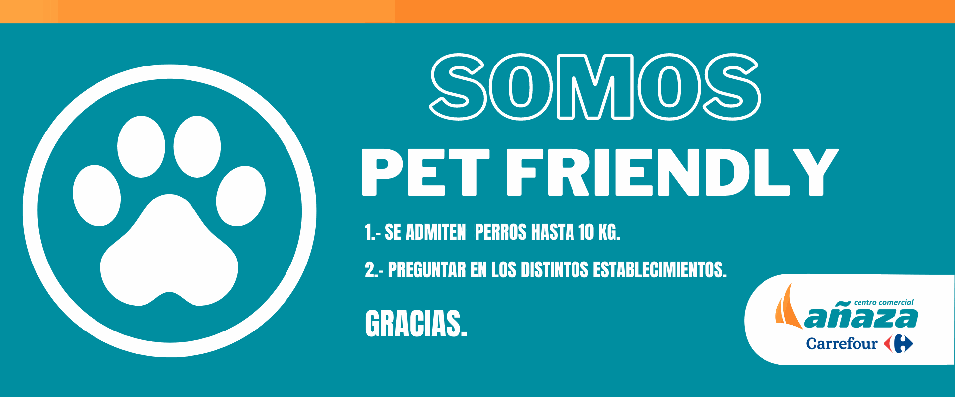 El Centro Comercial Añaza Carrefour es Pet Friendly