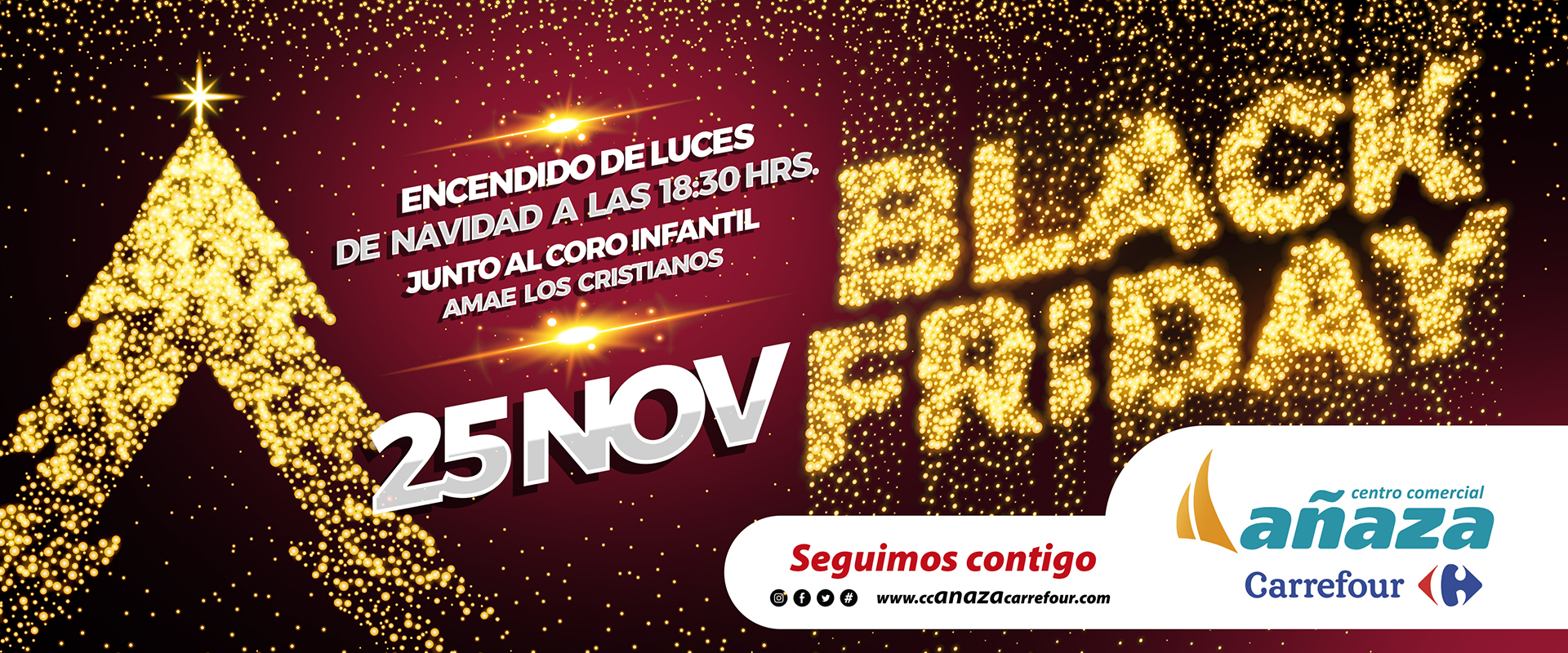 Encendido de Luces de Navidad en el CC Añaza Carrefour