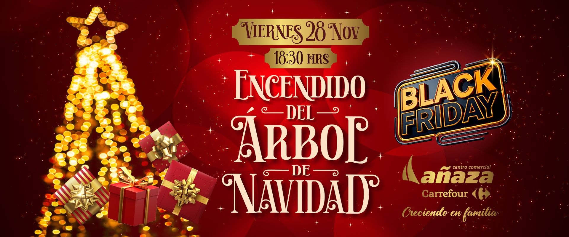 Encendido de Luces de Navidad en el Centro Comercial Añaza Carrefour