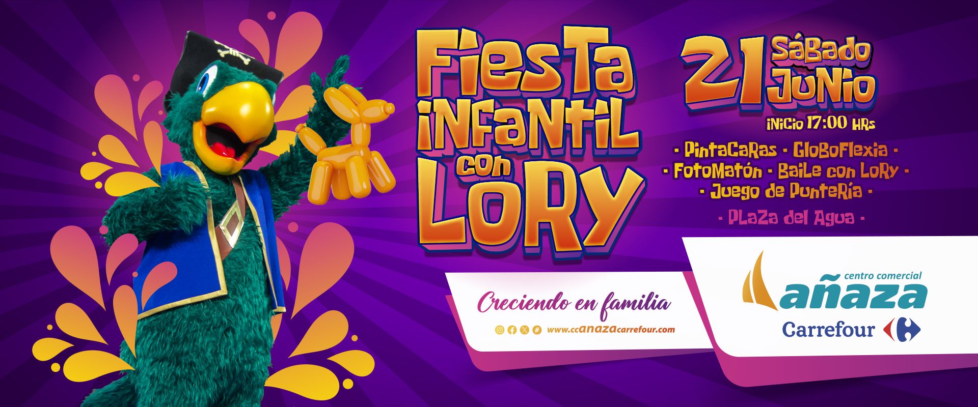 FIESTAS LORY AÑAZA CARREFOUR