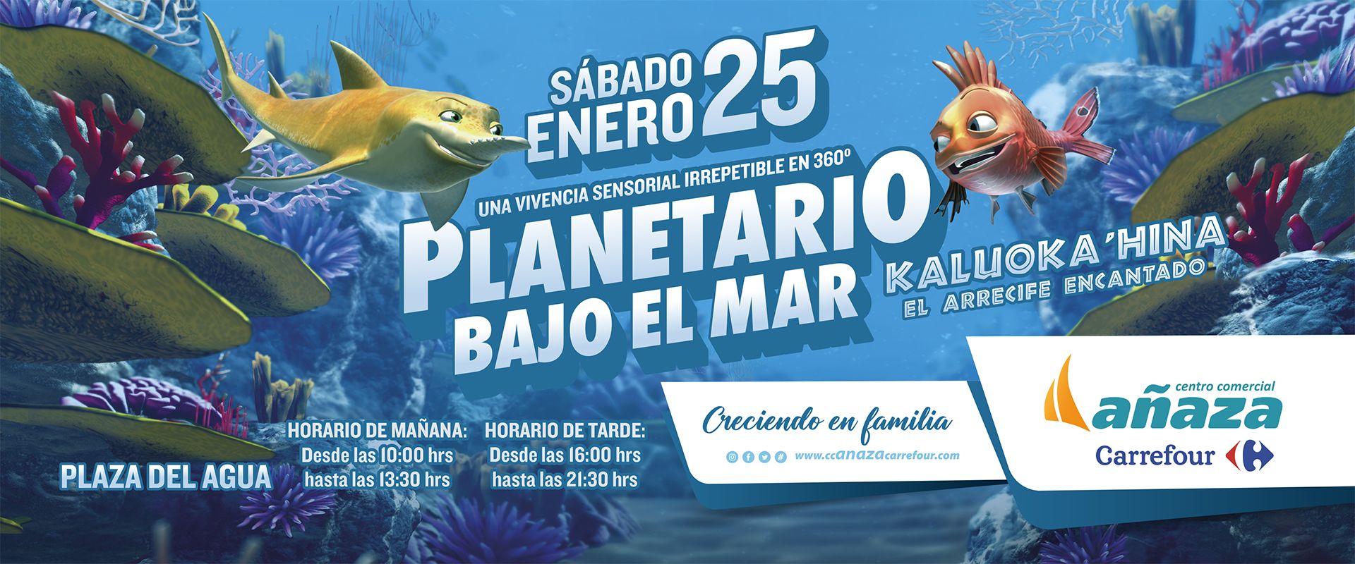 PLANETARIO BAJO EL MAR CC AÑAZA CARREFOUR
