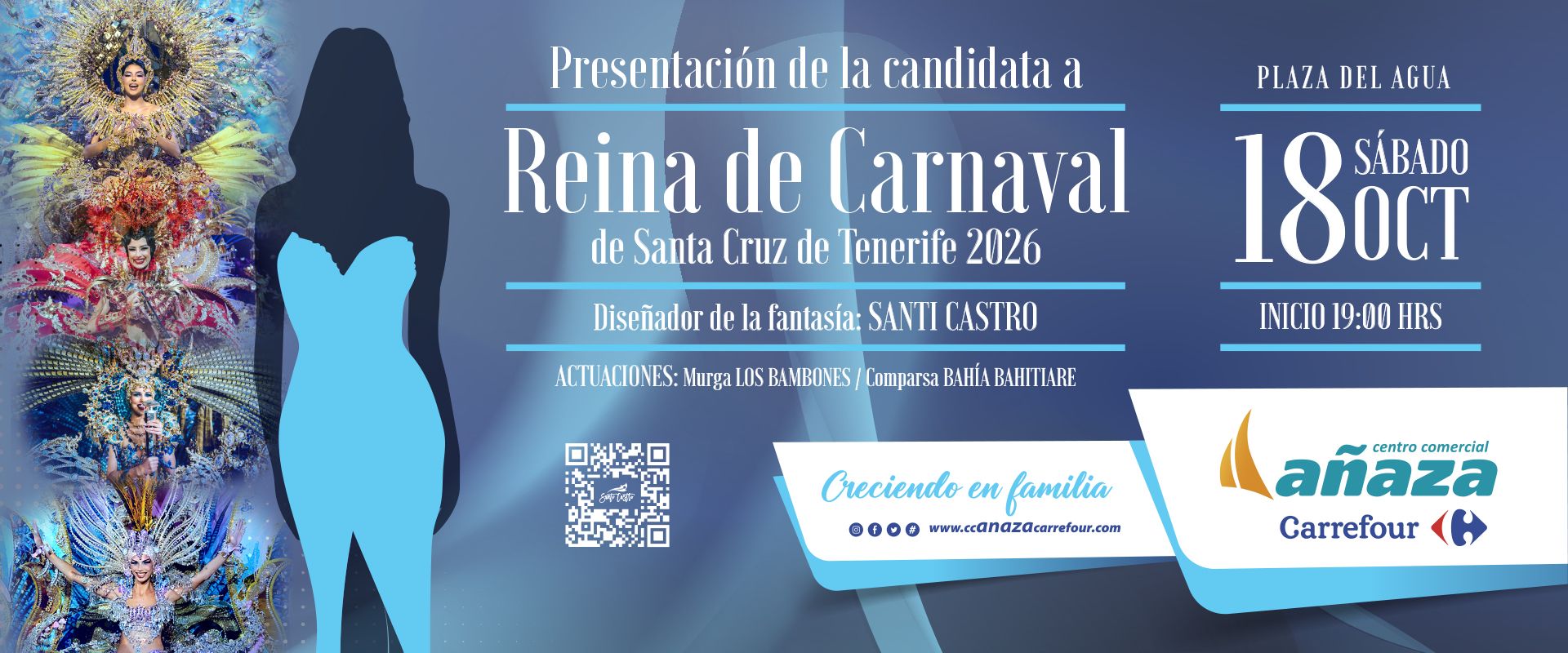 Presentación de nuestra candidata a Reina del Carnaval de Santa Cruz de Tenerife 2026