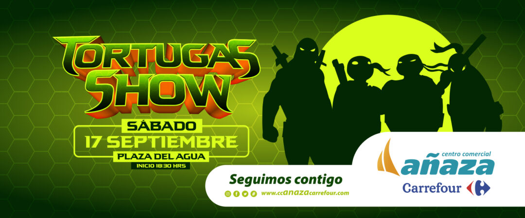 Revive el evento Tortugas Show en CC Añaza Carrefour