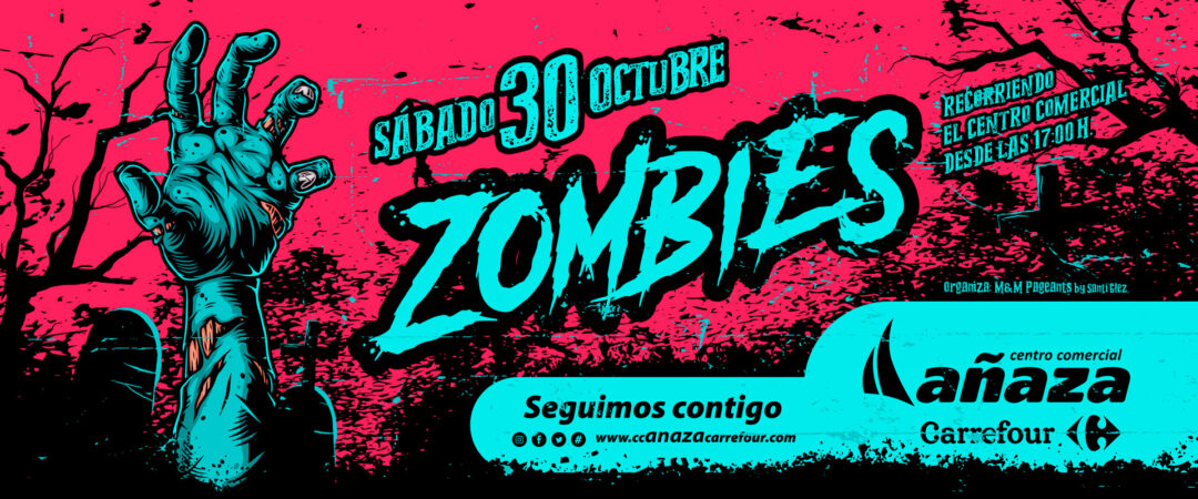 ¡Los Zombies invaden el Centro Comercial Añaza Carrefour!