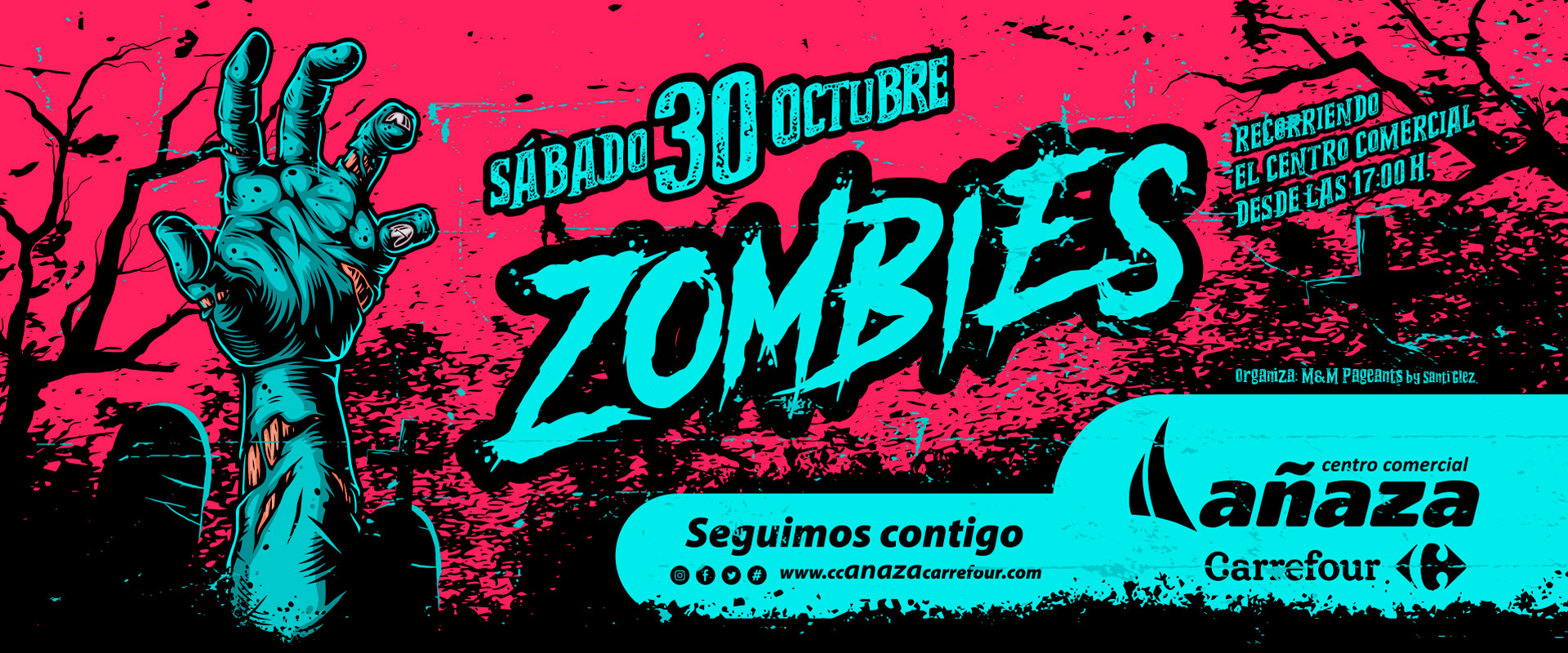 ¡Los Zombies invaden el Centro Comercial Añaza Carrefour!