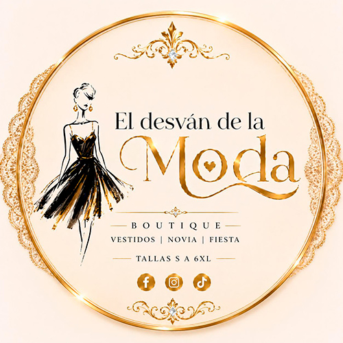 Logo de El Desván de la Moda Boutique, tienda de vestidos de novia y fiesta con tallas desde la S hasta la 6XL.